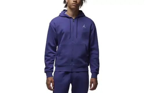 Jordan ESSENTIALS Sweatshirts Men's Purple Hooded Moderate Regular