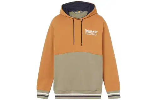 Timberland Sweatshirts Men's Yellow Hooded Moderate Regular