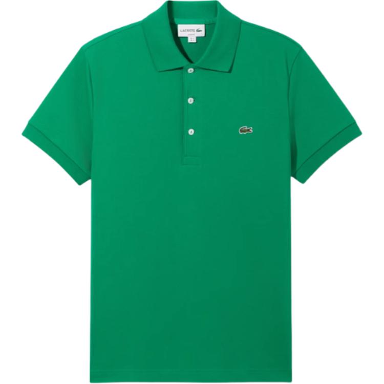 Мужская футболка-поло LACOSTE с вышитым логотипом (синяя)