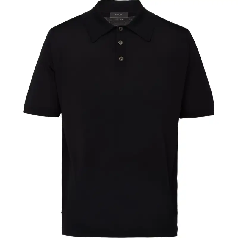 PRADA SS22 Polo Shirt Men's Black