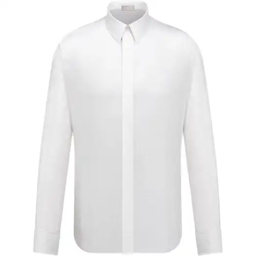 DIOR Shirts Men's White Lapel Moderate Other