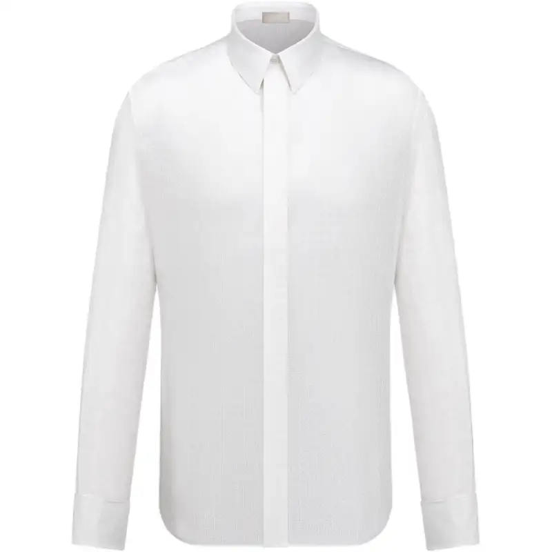 DIOR Shirts Men's White Lapel Moderate Other