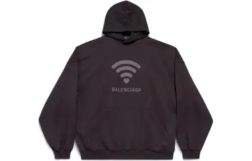 Balenciaga SS24 LO_VE Sweatshirt Loose Fit Unisex Black