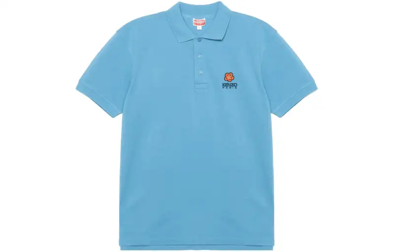 KENZO Boke Flower Series Polo Shirt Men's Sky Blue