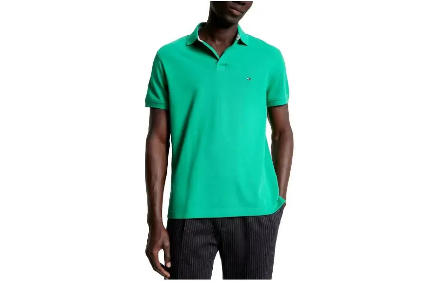 Tommy Hilfiger Regular Fit 1985 Polo Polos Primary Green Polo Shirt Men's Green