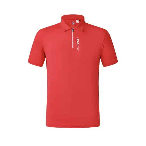 FILA Athletics Tennis Polo Shirt Men's Light Berry Red