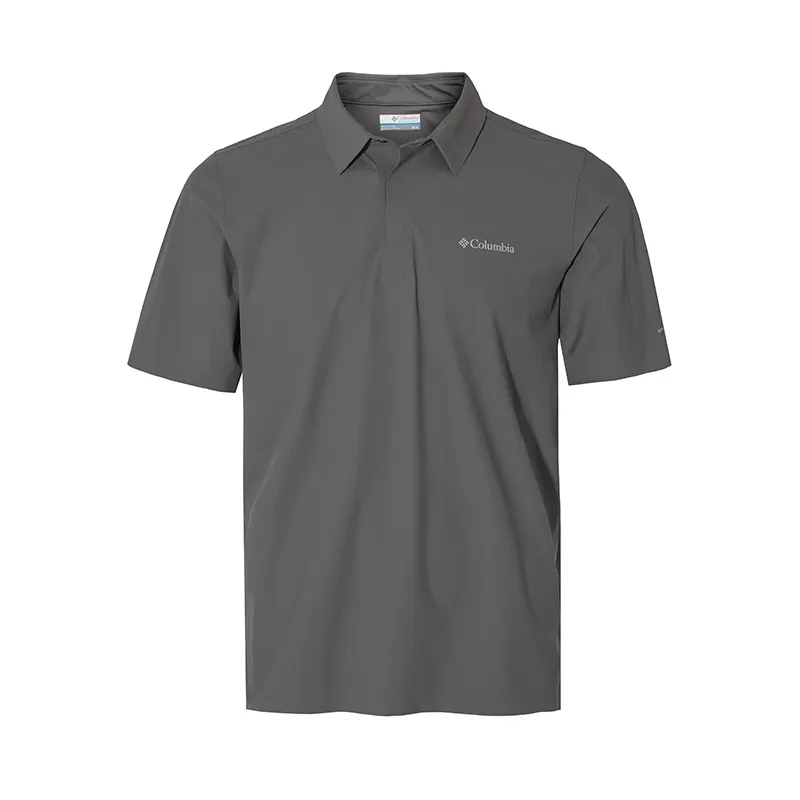 Columbia Polo Shirts Men's Gray-023 Lapel Moderate