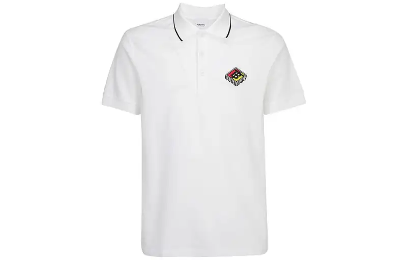 Burberry Embroidered Graphic Logo Polo Shirt