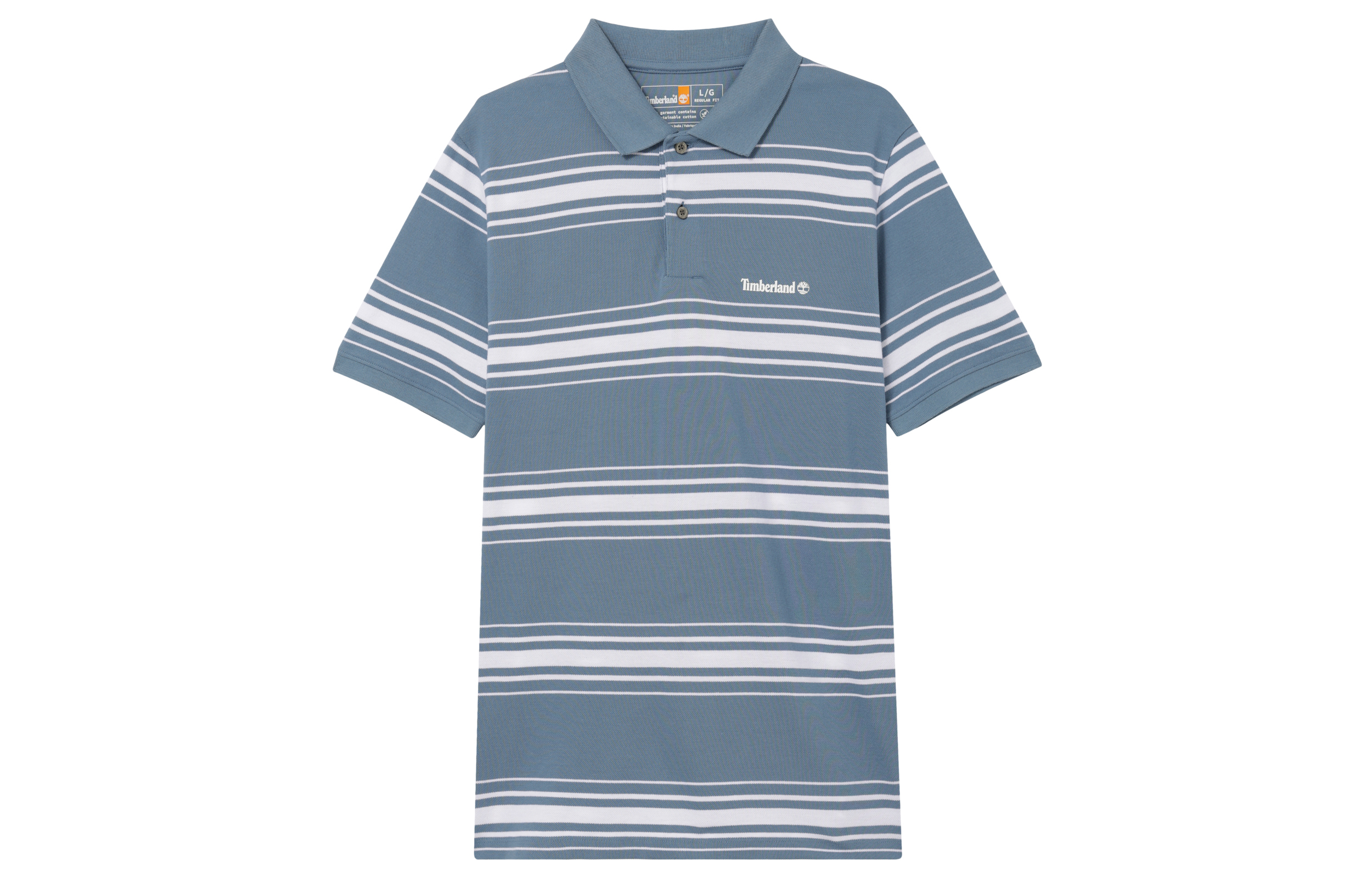 Мужское поло Timberland Striped Polo (темно-синее)