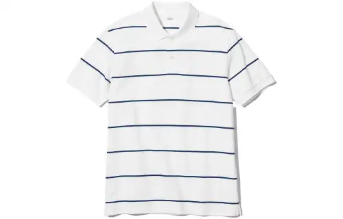 UNIQLO Polo Shirts Men's White Polo Collar Moderate Other
