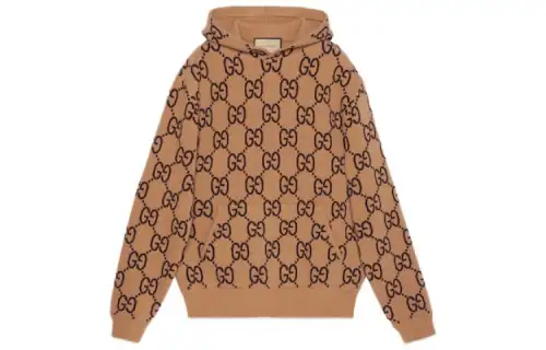 GUCCI Gg Supreme pattern Wool Hoodie