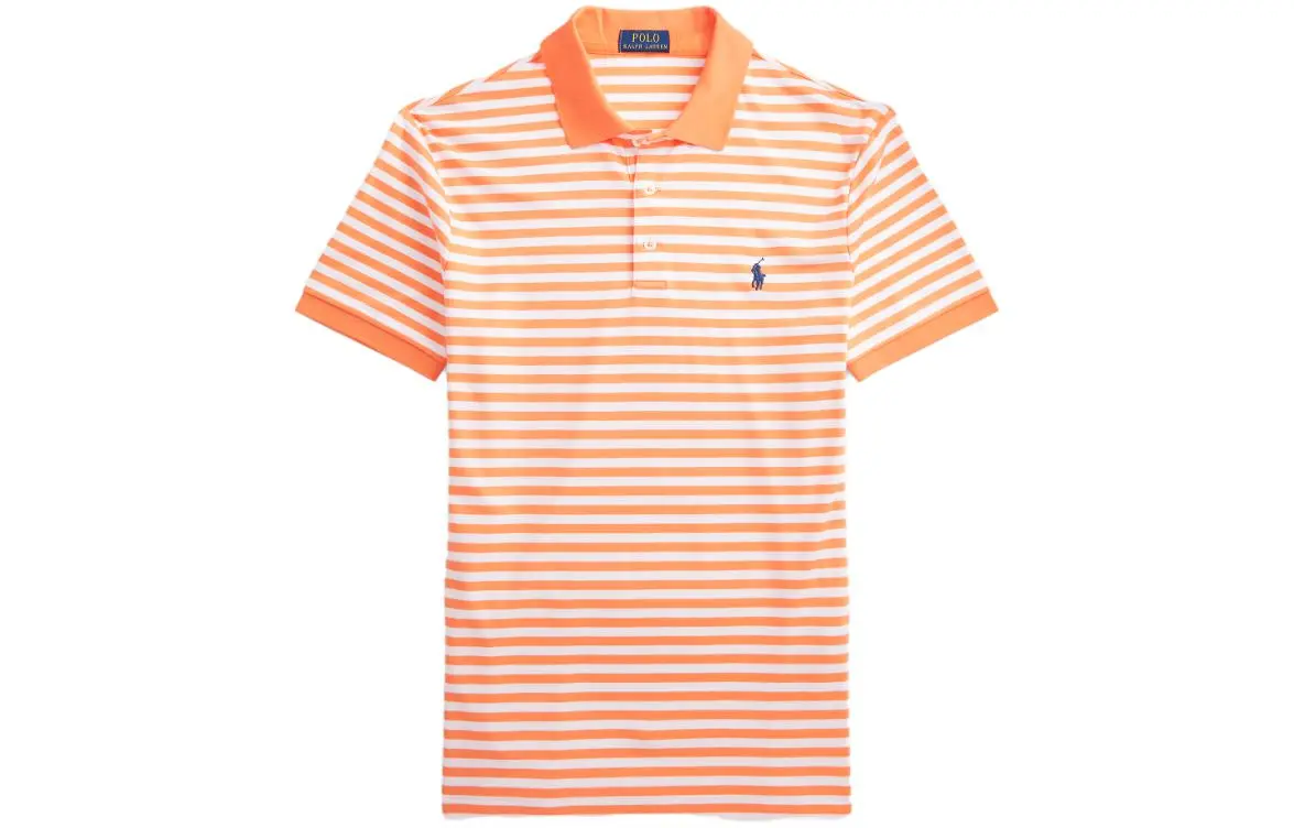 Polo Ralph Lauren Polo Shirt Custom Slim Fit Men's Bright Orange