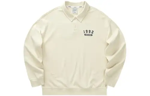 Skechers Polo Shirts Men's White Pointed Collar Moderate Straight Fit