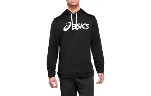 ASICS Sweatshirts Men's Black Hooded Moderate Regular