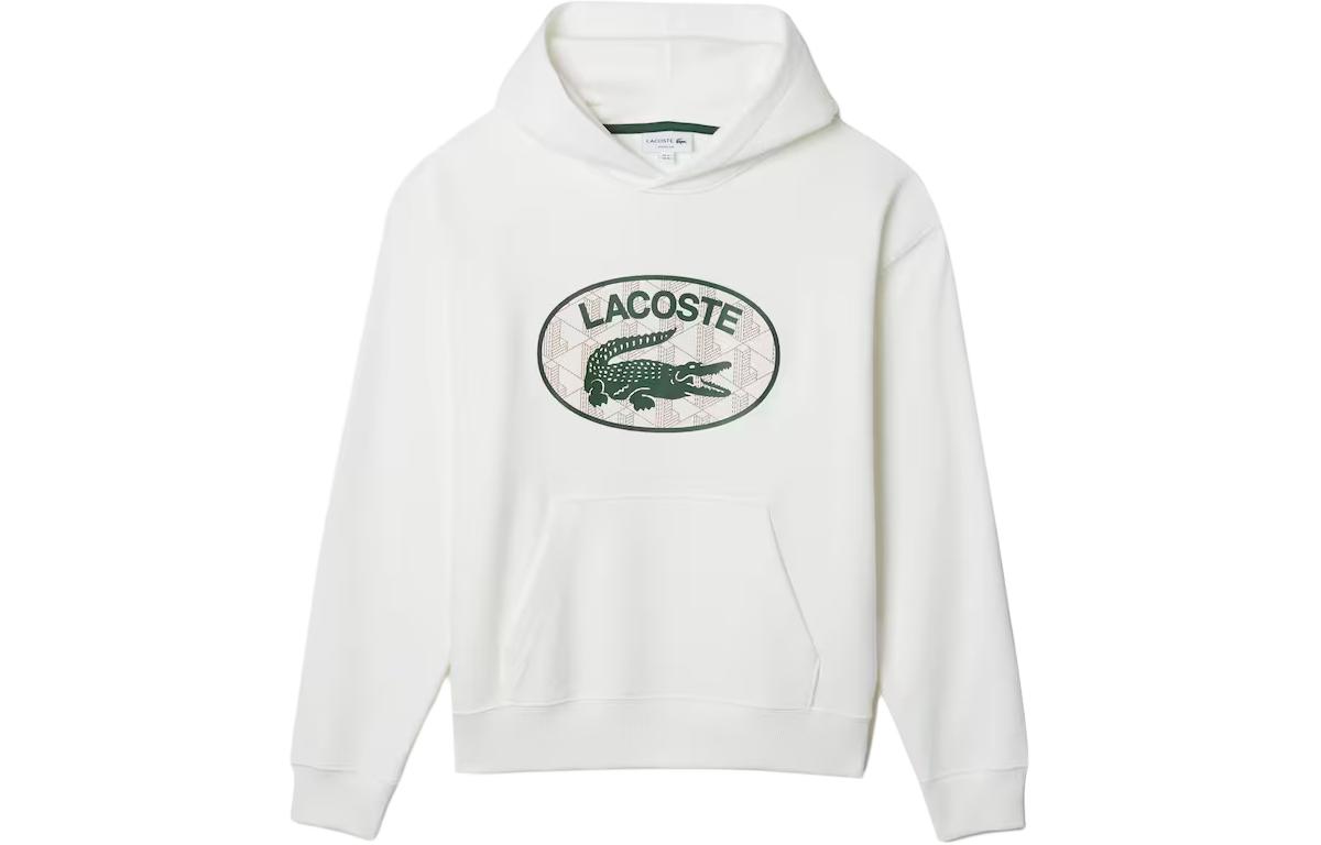 Мужское худи LACOSTE (белое)