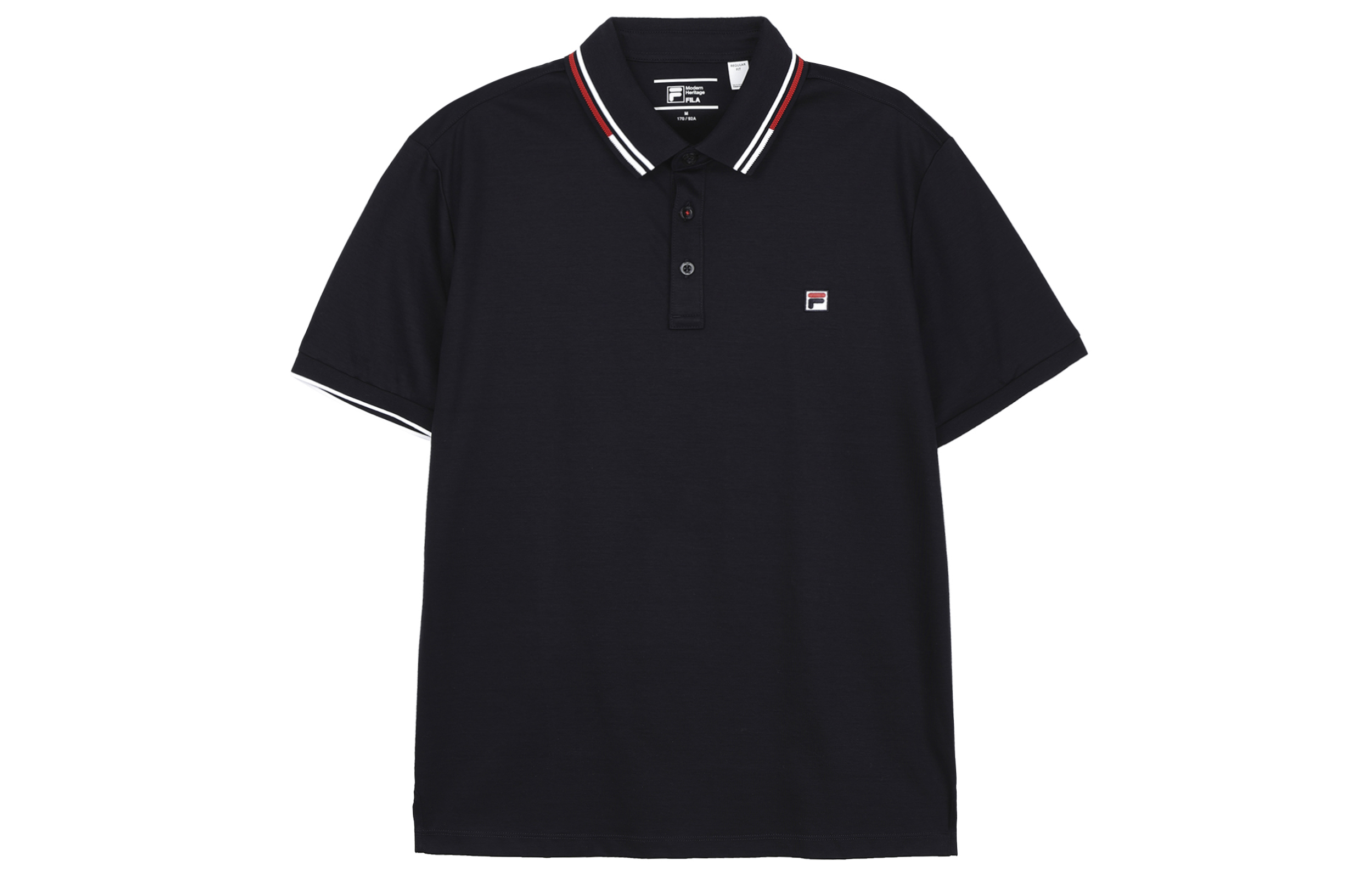 Мужское поло Fila Contrast Stripes (синее)