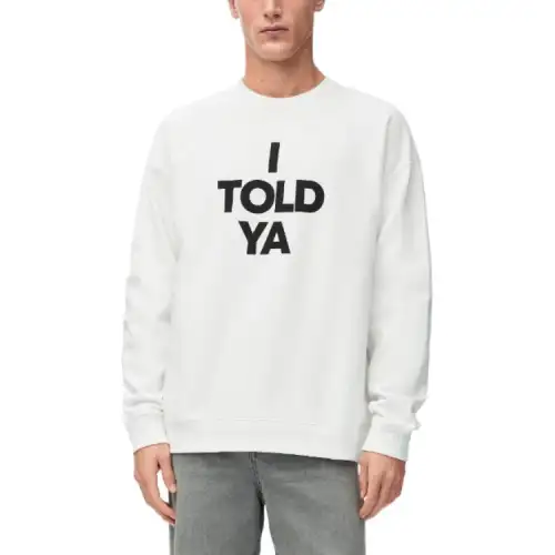 LOEWE Sweatshirts Unisex White Crew Neck Moderate Regular