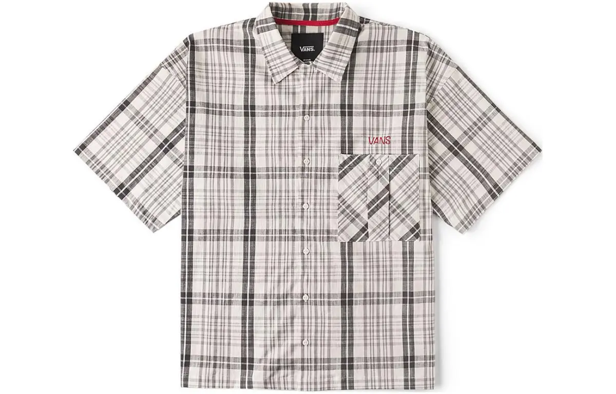 Vans TOKYO DESIGN COLLECTIVE Shirt Men's Light Gray Plaid