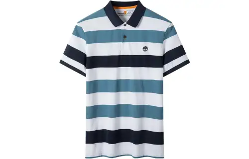 Timberland Polo Shirt Men's Blue White Multicolor