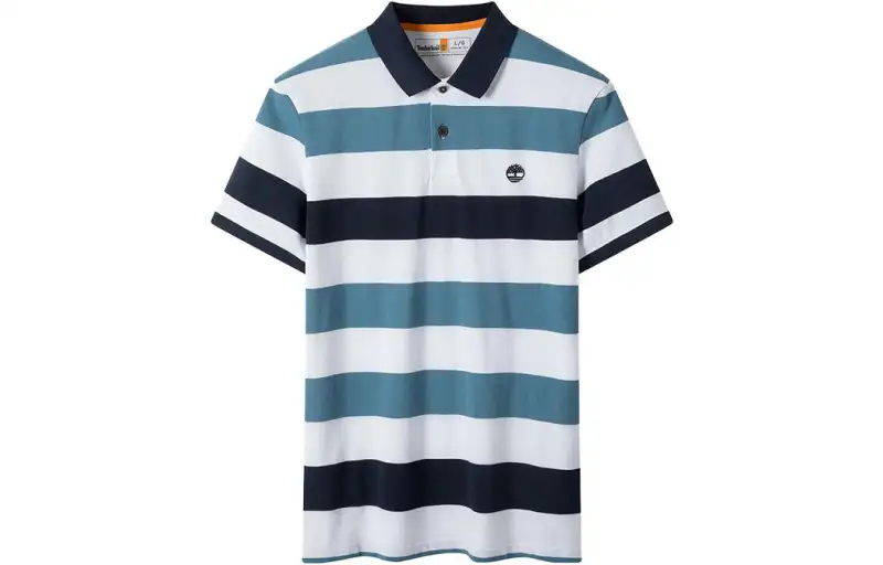 Timberland Polo Shirt Men's Blue White Multicolor