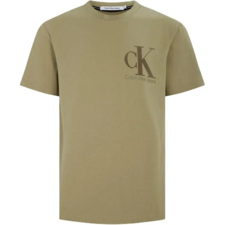 CALVIN KLEIN T Shirt Men's Army Green