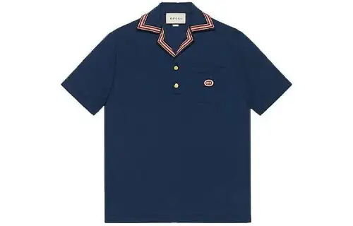 GUCCI Polo Shirt Men's Dark Blue