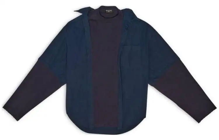 Balenciaga FW22 Shirt Loose Fit Men's Blue