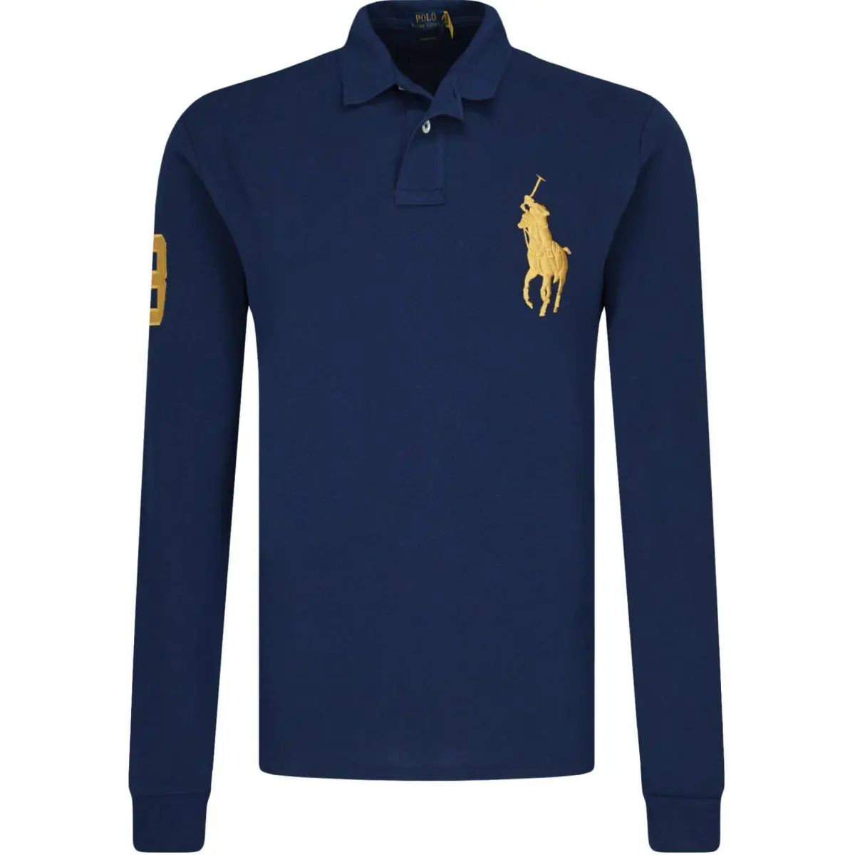 Polo Ralph Lauren Big Pony FW23 Polo Shirt Custom Slim Fit Men's Marine Blue
