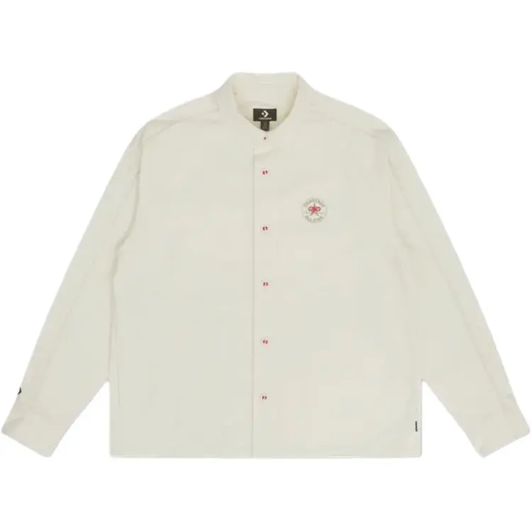 Converse Shirts Men's Ecru Lapel Moderate Other