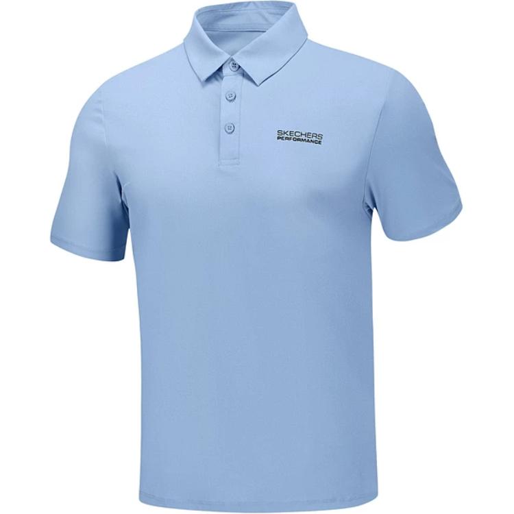 Мужская футболка Skechers Polo (голубая)
