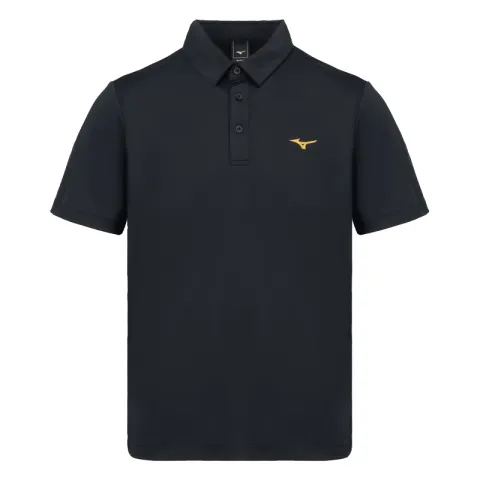 Mizuno Polo Shirts Men's Black Polo Collar Moderate Other