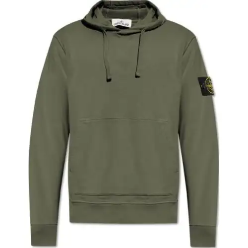 STONE ISLAND Logo Patch Drawstring Hoodie