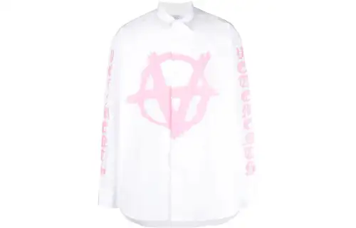 Vetements Shirts Unisex White Lapel Moderate Other