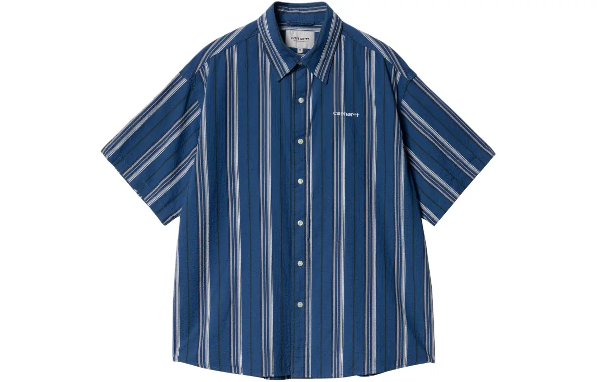 Carhartt WIP SS24 S/S Quentin Shirt Men's Blue