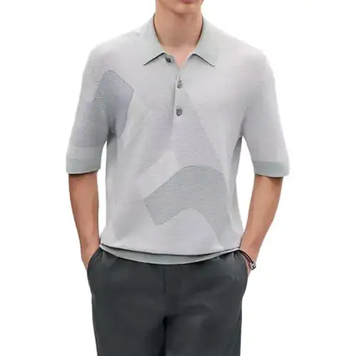 HERMES SS25 Polo Shirt Men's Bloom