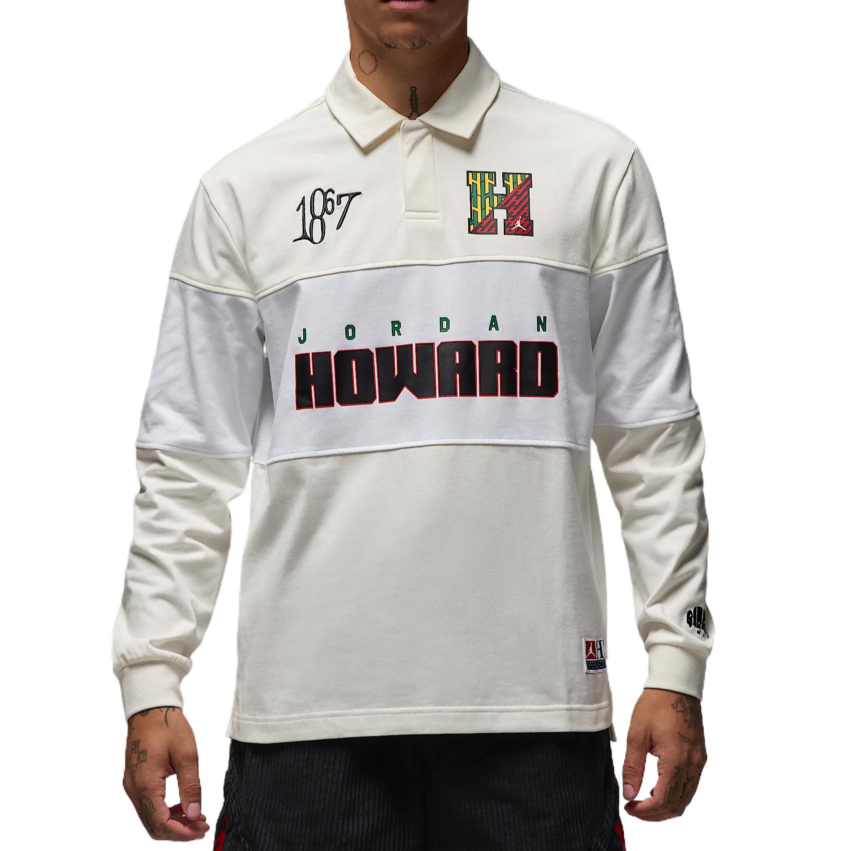 JORDAN X Howard University Men's Long-Sleeve Rugby Top