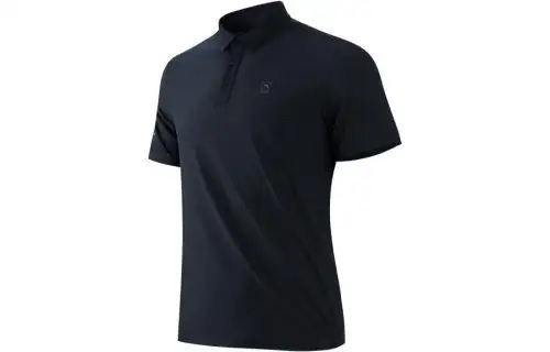 ANTA Variety Training Collection Polo Shirts Men's Black Polo Collar Moderate Straight Fit