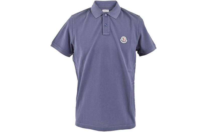 Мужская футболка Moncler Поло (синяя)