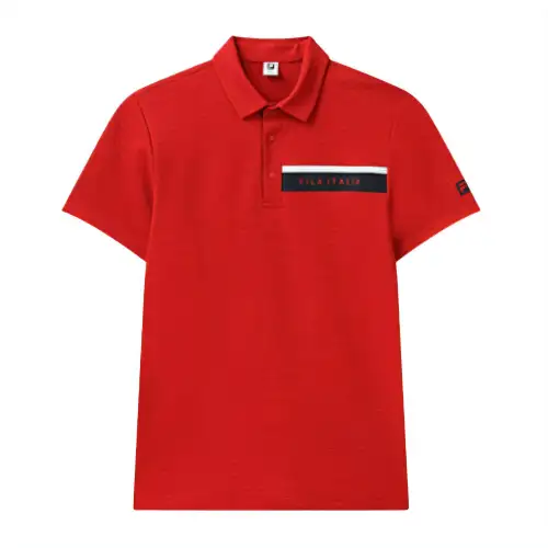 FILA Golf Polo Shirt Men's Tomato