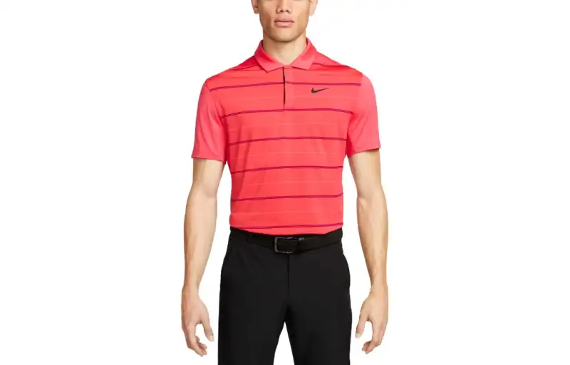 Nike Polo Shirts Men's Noble Red Polo Collar Moderate Straight Fit