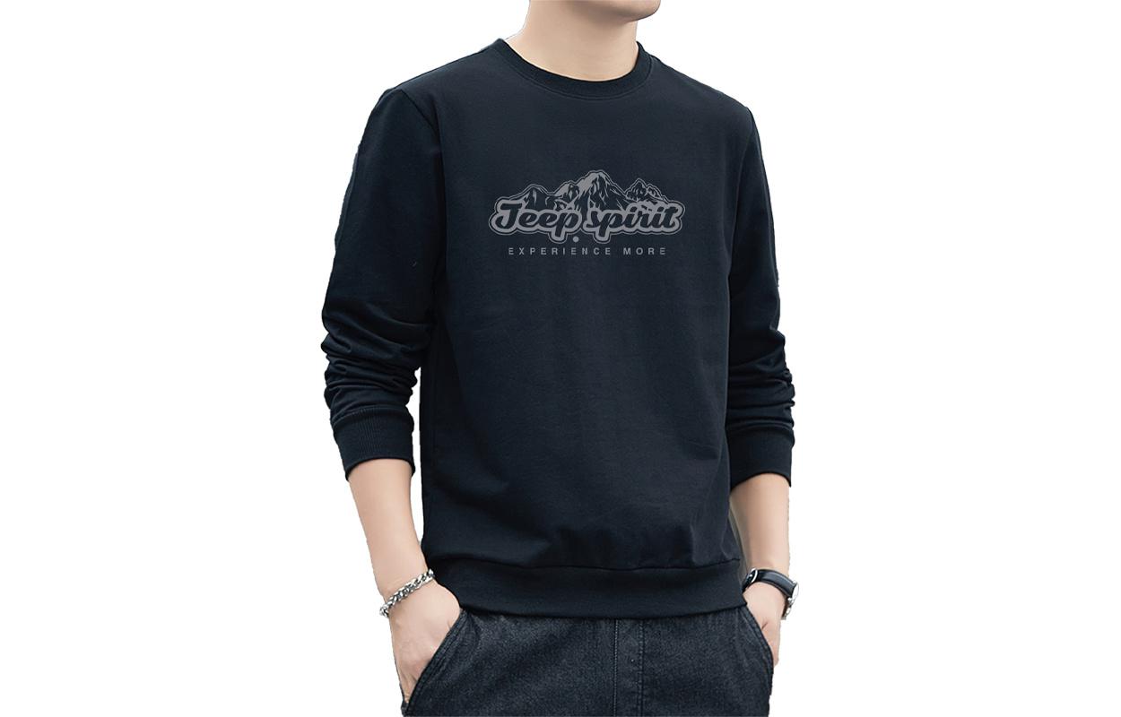 Мужское худи JEEP SPIRIT Casual (однотонное)