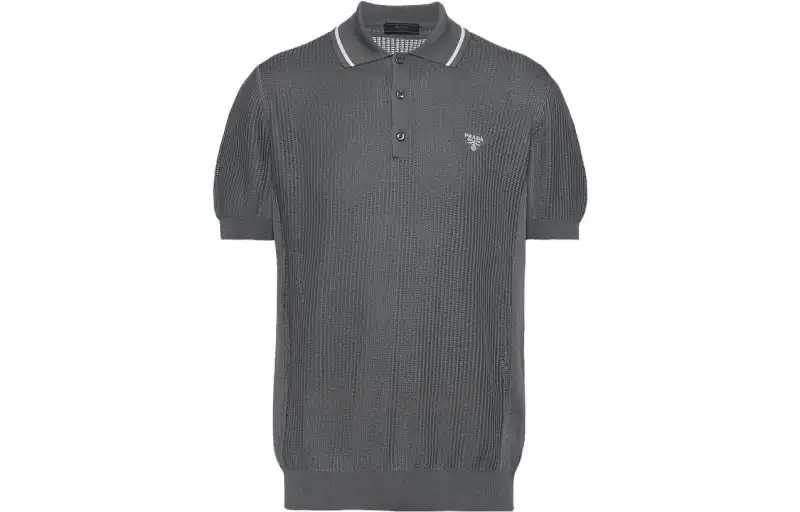 PRADA Polo Shirt Men's Dark Gray