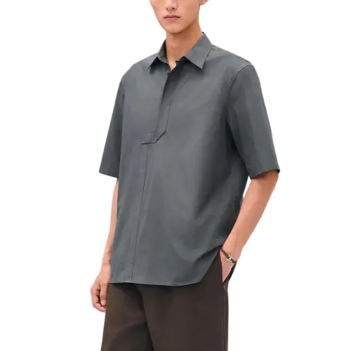HERMES Polo Shirt Unisex Storm Gray