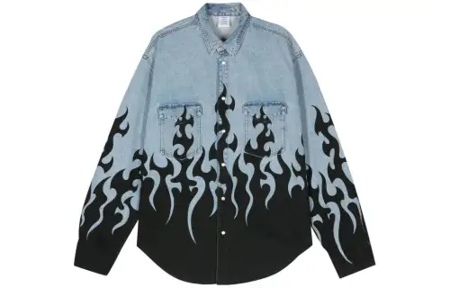 Vetements Fire Denim Shirt