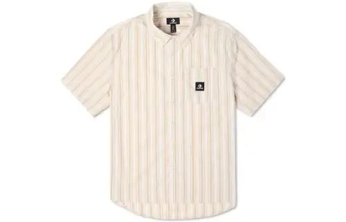 Converse Shirts Men's Yellow Lapel Moderate Shirt