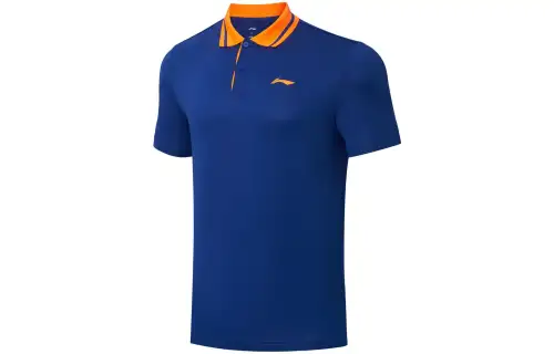 Li Ning Table Tennis Collection Polo Shirt Men's Shadow Purple Blue