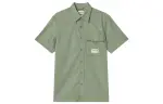 Timberland Shirts Men's Green Lapel Moderate