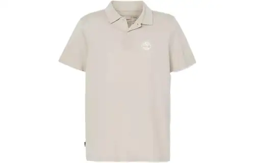 Timberland Polo Shirts Men's Taupe Polo Collar Moderate Straight Fit
