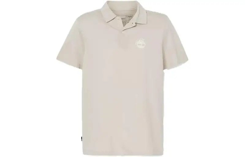 Timberland Polo Shirts Men's Taupe Polo Collar Moderate Straight Fit