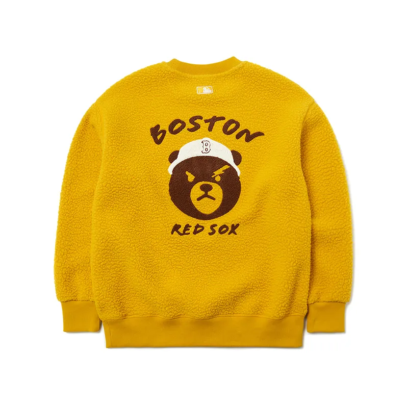 MLB Frowning Bear Collection Sweatshirts Unisex Crew Neck Moderate Straight Fit